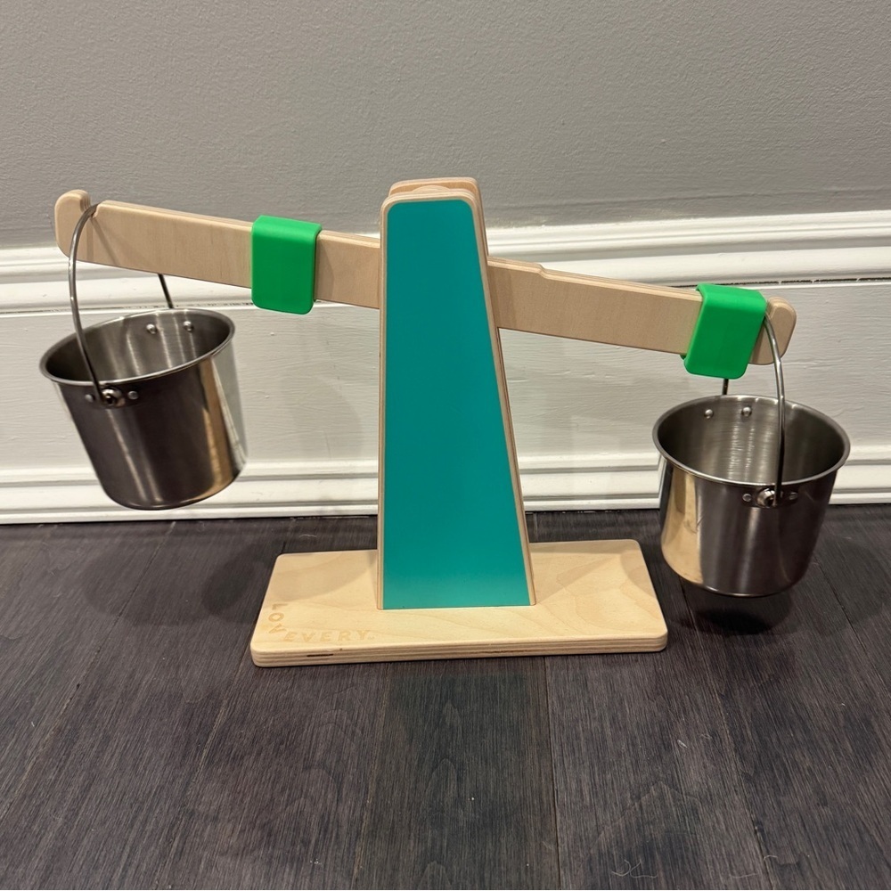 Lovevery Wooden Balance Scale Learning Toy with Buckets